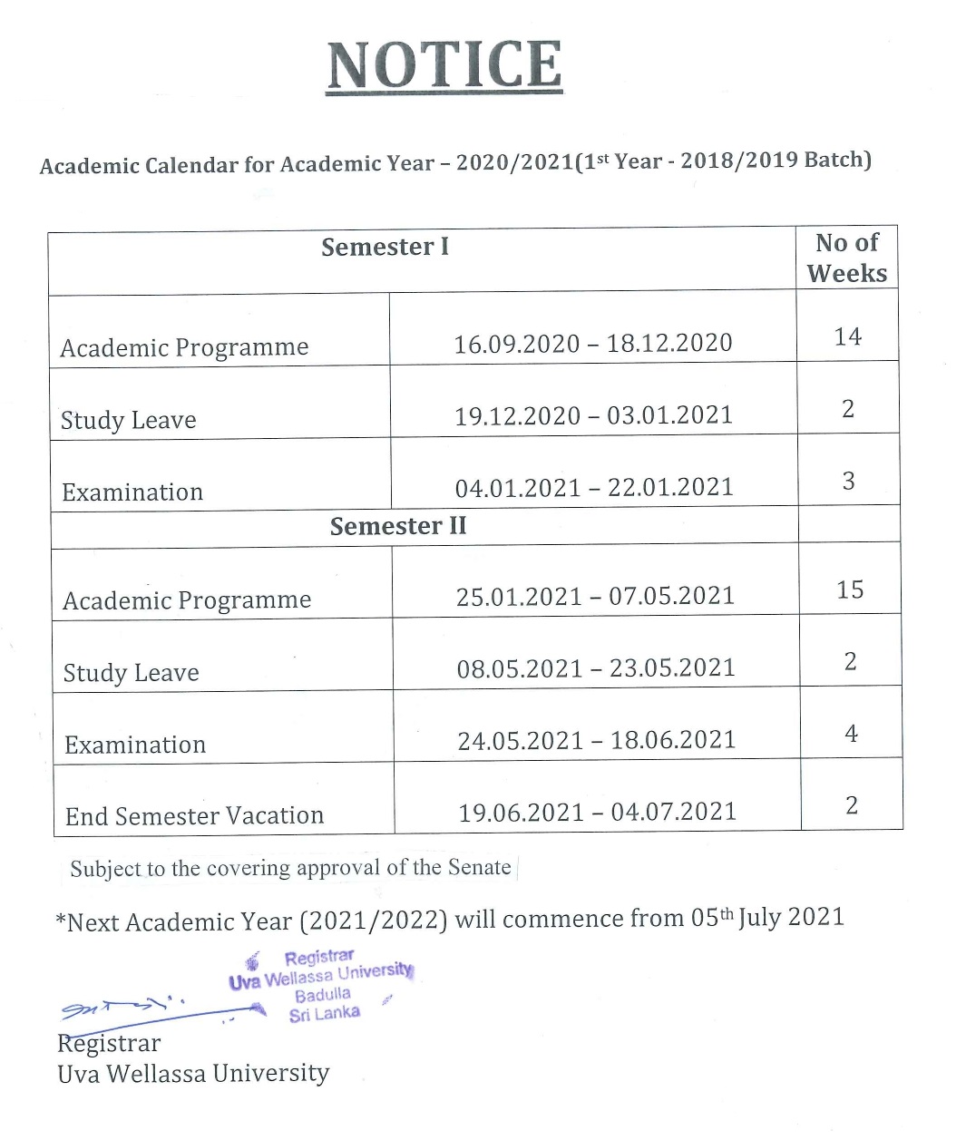 Uva Academic Calendar 2021-2022 Academic Calendar – Academic Year 2020/2021 | Uva Wellassa University