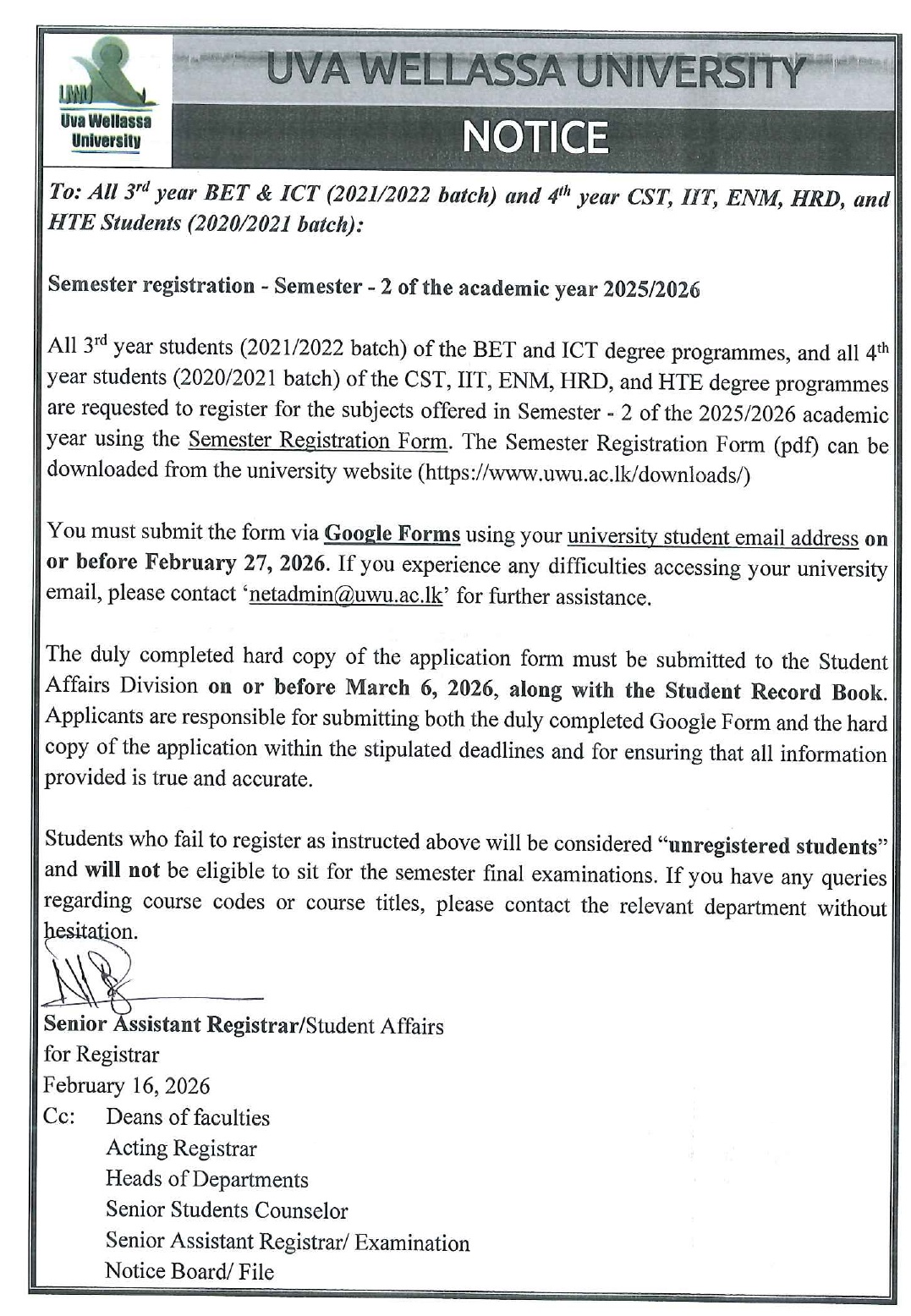 1.notice semester registration 2025-2026 Sem 2 - 3BET.ICT&4CST.IIT.ENM.HRD.HTE_page-0001