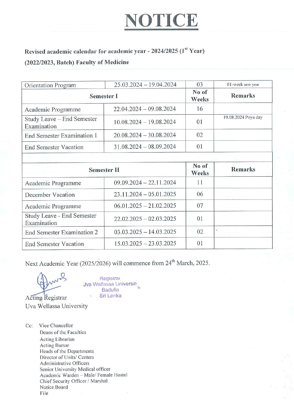 Notice revised academic calendar_page-0001