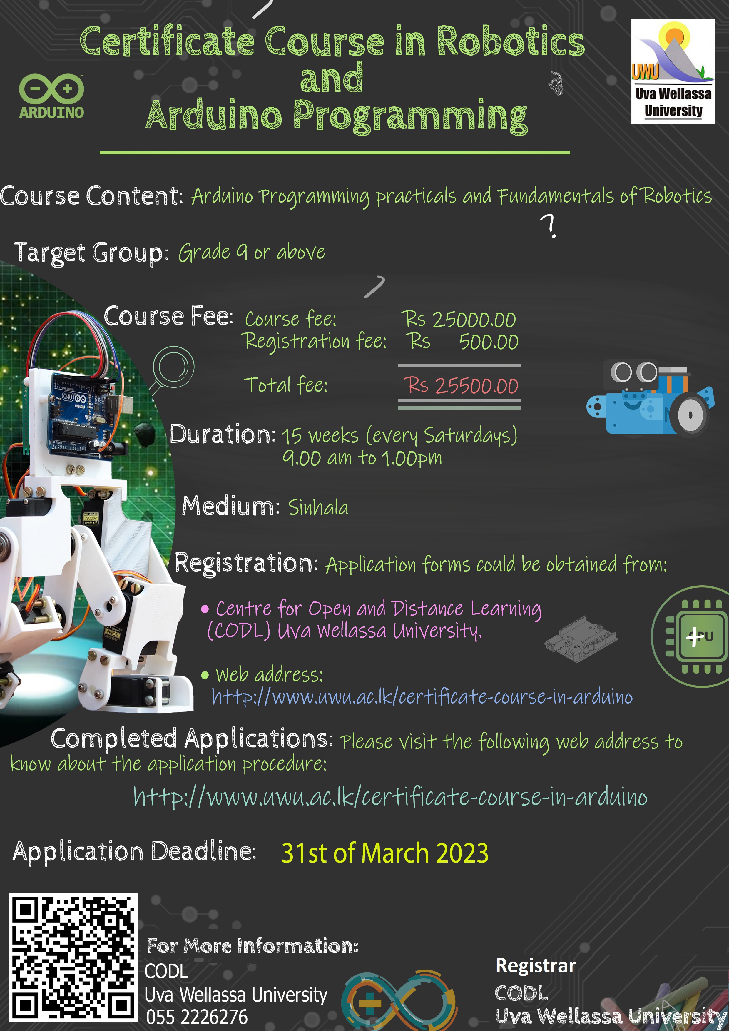 Robotics and Arduino