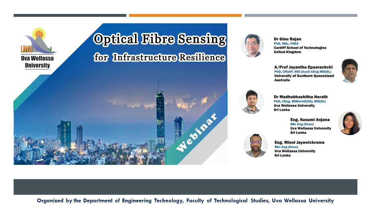 Webinar on Optical Fibre Sensing for Infrastructure Resilience