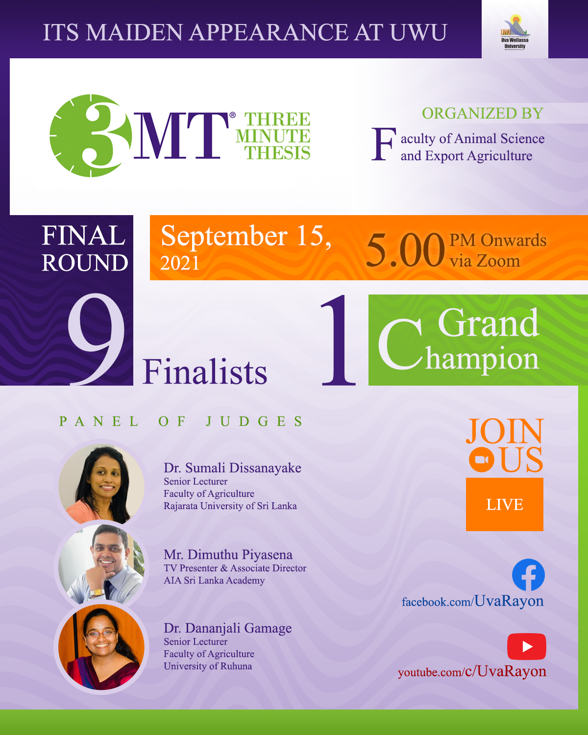 3MT 2021 Flyer