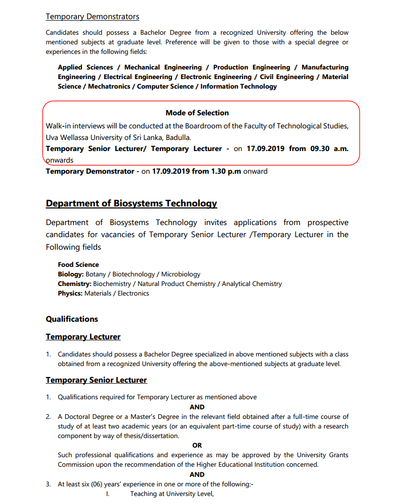 Academic Vacancies -ts-2