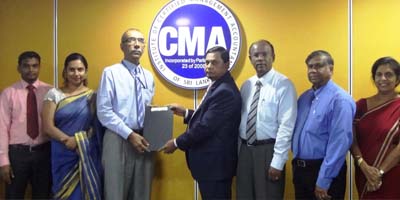 MoU with CMA by Faculty of Management