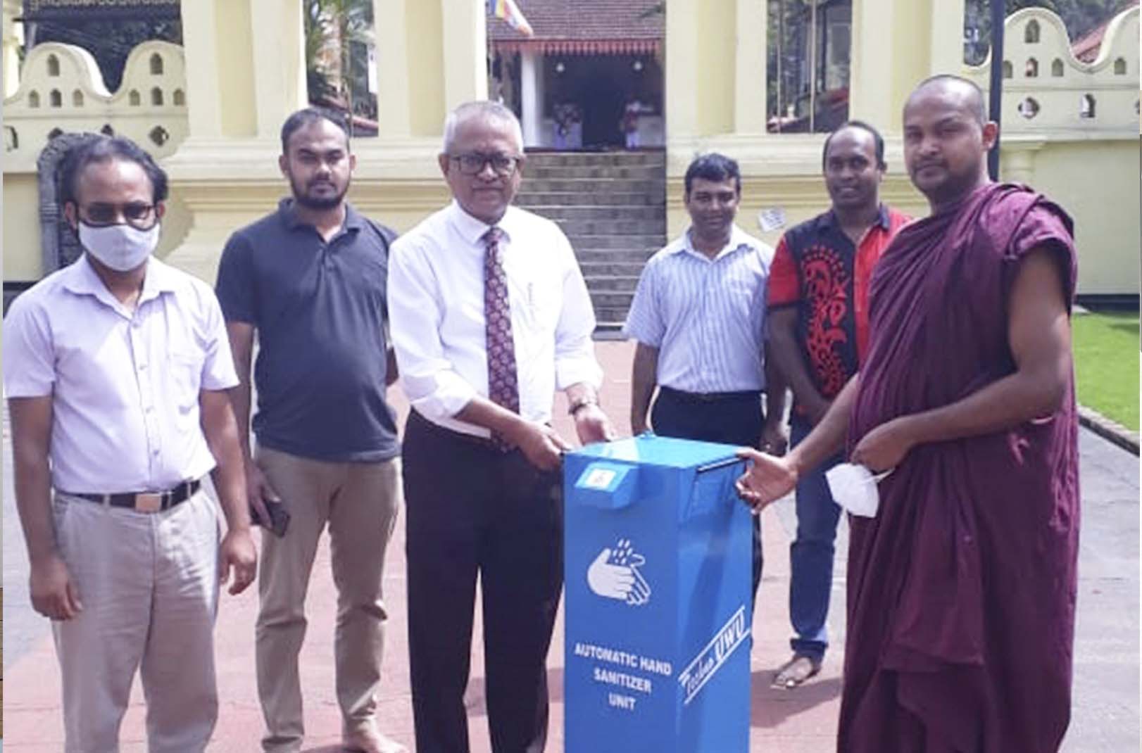 Protection for Buddhist Priests at Muthiyangana Temple from Covid-19